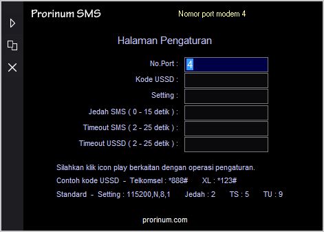 Aplikasi SMS Massal - bukan halaman pengaturan 