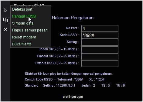 Aplikasi SMS Massal - panggil ussd