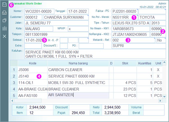 Software komputer untuk penjualan bengkel